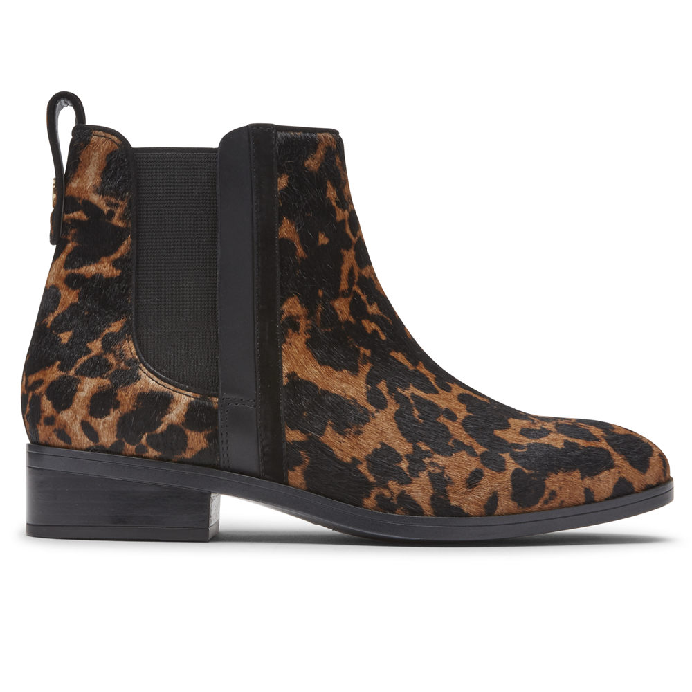 Botas Rockport Mujer Mexico - Larkyn Chelsea Leopardo - YPMLQ7291